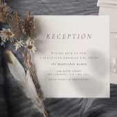 ミニマル白黒結婚披露宴 エンクロージャーカード