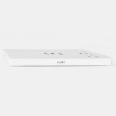 ミニマル白黒結婚書道 ゲストブック (背)