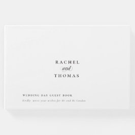 ミニマル白黒結婚書道 ゲストブック