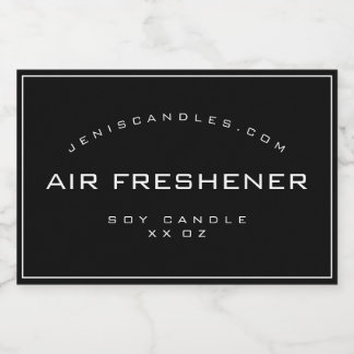 ミニマル白黒縁どシンプルスタイルキャンドル フードラベル