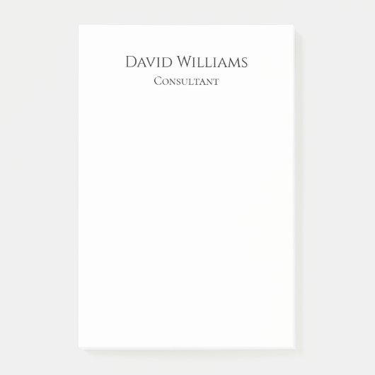 ミニマル白黒 ポストイット (正面)