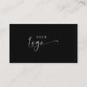 ミニマル白黒Enter to Winラッフルチケット プレイスカード (裏面)