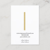 ミニマル白、ジュエリー名刺 名刺 (裏面)
