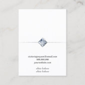 ミニマル白、ジュエリー名刺 名刺 (裏面)