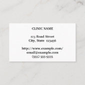 ミニマル眼科医の名刺 名刺 (裏面)