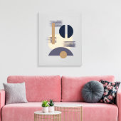 ミニマル瞑想的モノクロキャンバスアート キャンバスプリント (インサイチュ (リビング))