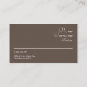 ミニマル石フォトグタフィー名刺 名刺 (裏面)