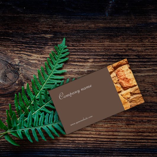 ミニマル石フォトグタフィー名刺 名刺