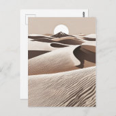 ミニマル砂漠 ポストカード (正面/裏面)