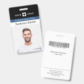 ミニマル社員名カスタム前と写真 バッジ (表裏)