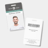 ミニマル社員名カスタム前と写真 バッジ (正面&裏面)