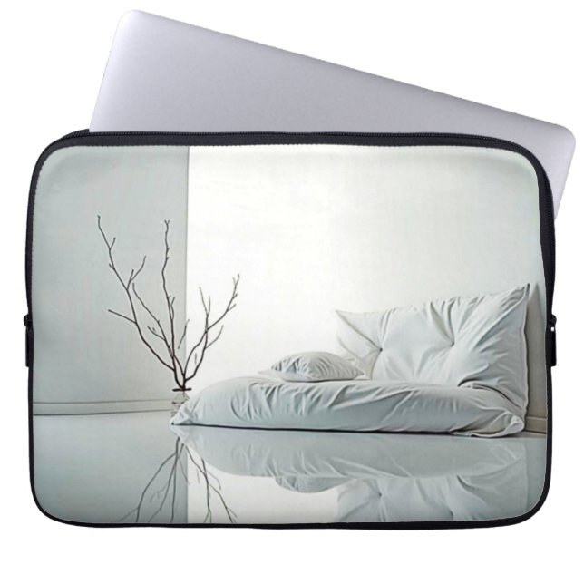 ミニマル禅インテリアデザイン ラップトップスリーブ (正面)