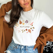 ミニマル秋フローラTシャツ Tシャツ