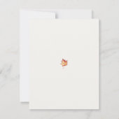 ミニマル秋縁ど感謝祭招待状 招待状 (裏面)