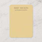 ミニマル空白のシンプルジュエリー表示 名刺 (正面)