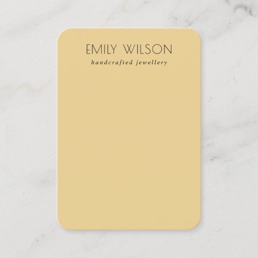 ミニマル空白のシンプルジュエリー表示 名刺 (正面)