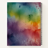 ミニマル空白のスSketchbook ノートブック (裏面)