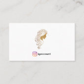 ミニマル空白のリストホワイト美容師 名刺 (裏面)