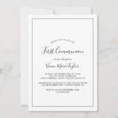 ミニマル第一聖餐式 招待状 (正面)