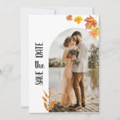ミニマル紅葉, 2写真デートを保存 招待状 (正面)