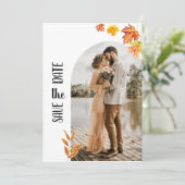 ミニマル紅葉, 2写真デートを保存 招待状 (スタンド正面)