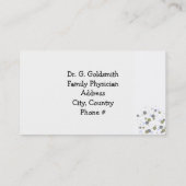 ミニマル紙吹雪ドットスペシャリストアポイントメント 予約カード (裏面)