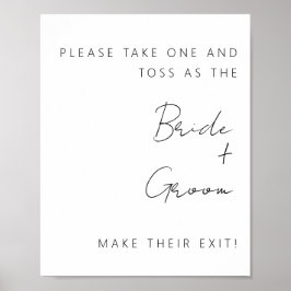 ミニマル紙吹雪終了記号 ポスター