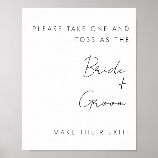 ミニマル紙吹雪終了記号 ポスター (正面)