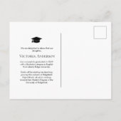 ミニマル級卒業発表はがき 案内ポストカード (裏面)