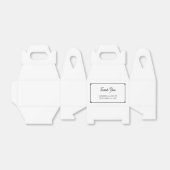 ミニマル素晴らしスギリシャ鍵縁どの結婚感謝 フェイバーボックス (折り畳みなし)