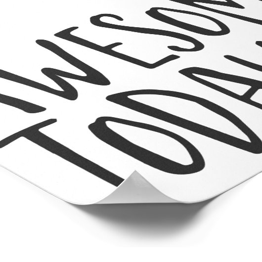 ミニマル素晴らしBe today感動的引用文 ポスター (角)