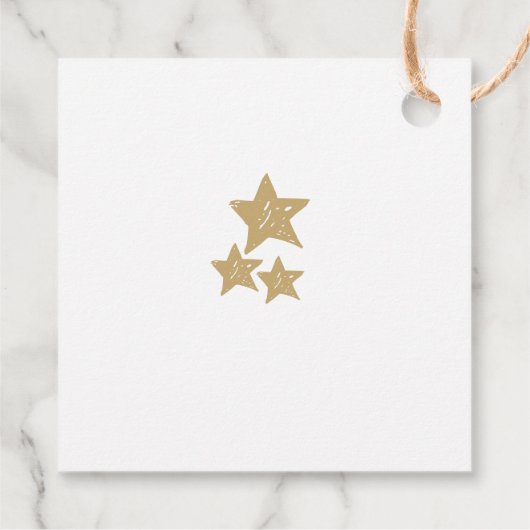 ミニマル素朴スシンプル婚約ありがとう フェイバータグ (裏面)