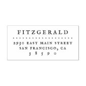 ミニマル素朴タイポグラフィ差出人住所 ラバースタンプ (インプリント)