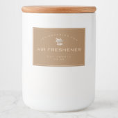 ミニマル素朴ラゴテンプレートシンプルキャンドル フードラベル (正面)