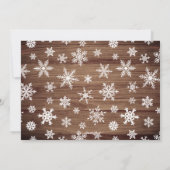 ミニマル素朴リスクリスマス5枚の写真あいさつ シーズンカード (裏面)