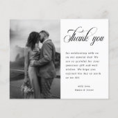 ミニマル素朴リストの結婚写真ありがとう (正面)