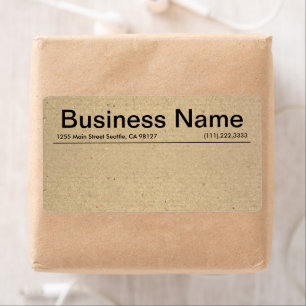 ミニマル素朴リストクラフトスモールビジネスシッピング ラベル