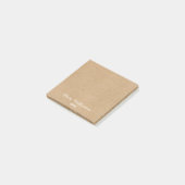 ミニマル素朴リストクラフトパーソナライズされたスクリプト ポストイット (アングル)