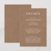 ミニマル素朴リストクラフト詳細エンクロージャカード エンクロージャーカード (正面/裏面)