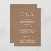 ミニマル素朴リストクラフト詳細エンクロージャカード エンクロージャーカード (正面/裏面)