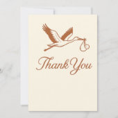 ミニマル素朴リストストークベイビーシャワー 招待状 (正面)