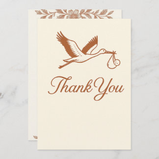 ミニマル素朴リストストークベイビーシャワー 招待状