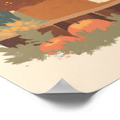 ミニマル素朴リストブレッドボーホウォールアート ポスター (角)