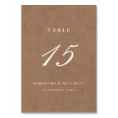 ミニマル素朴リストヴィンテージテーブル番号 テーブルナンバー (裏面)