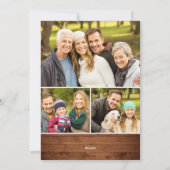 ミニマル素朴リスト6 PHOTOクリスマスグリーティングボホ シーズンカード (裏面)