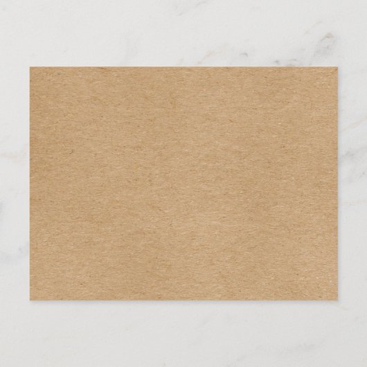 ミニマル素朴リストKraft日付の定義を保存 案内ポストカード (裏面)