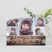 ミニマル素朴リストMerry Christmas 5の写真 シーズンカード (スタンド正面)