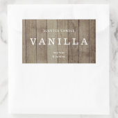 ミニマル素朴燭台 長方形シール (バッグ)