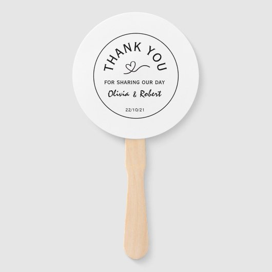 ミニマル素朴結婚フローラのハンドファン ハンドファン (裏面)