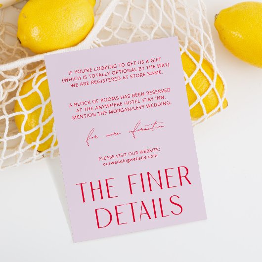 ミニマル紫シンプルとマゼンタのエンクロージャカード エンクロージャーカード